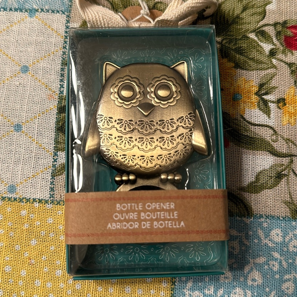 Kate Aspen owl bottle opener